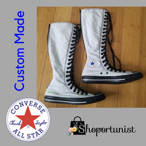custom knee high converse
